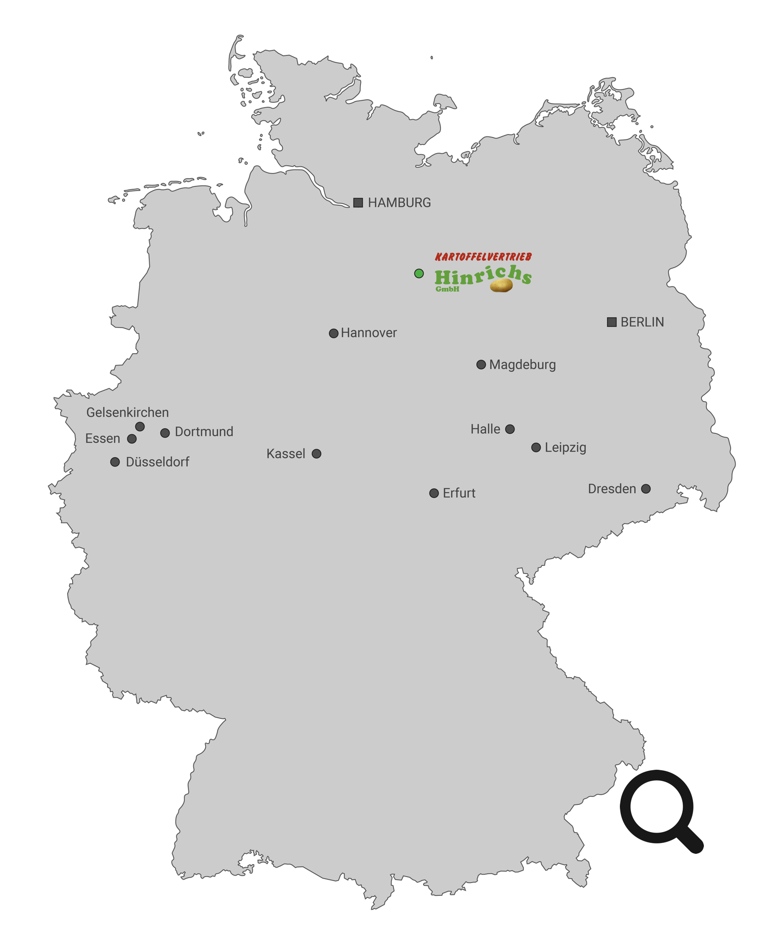 Karte Liefertouren